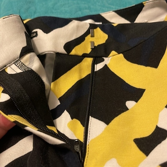 Liz‎ Claiborne Womens Abstract Print Pants 14T Tall Multicolor Cotton/Spandex - Picture 10 of 14